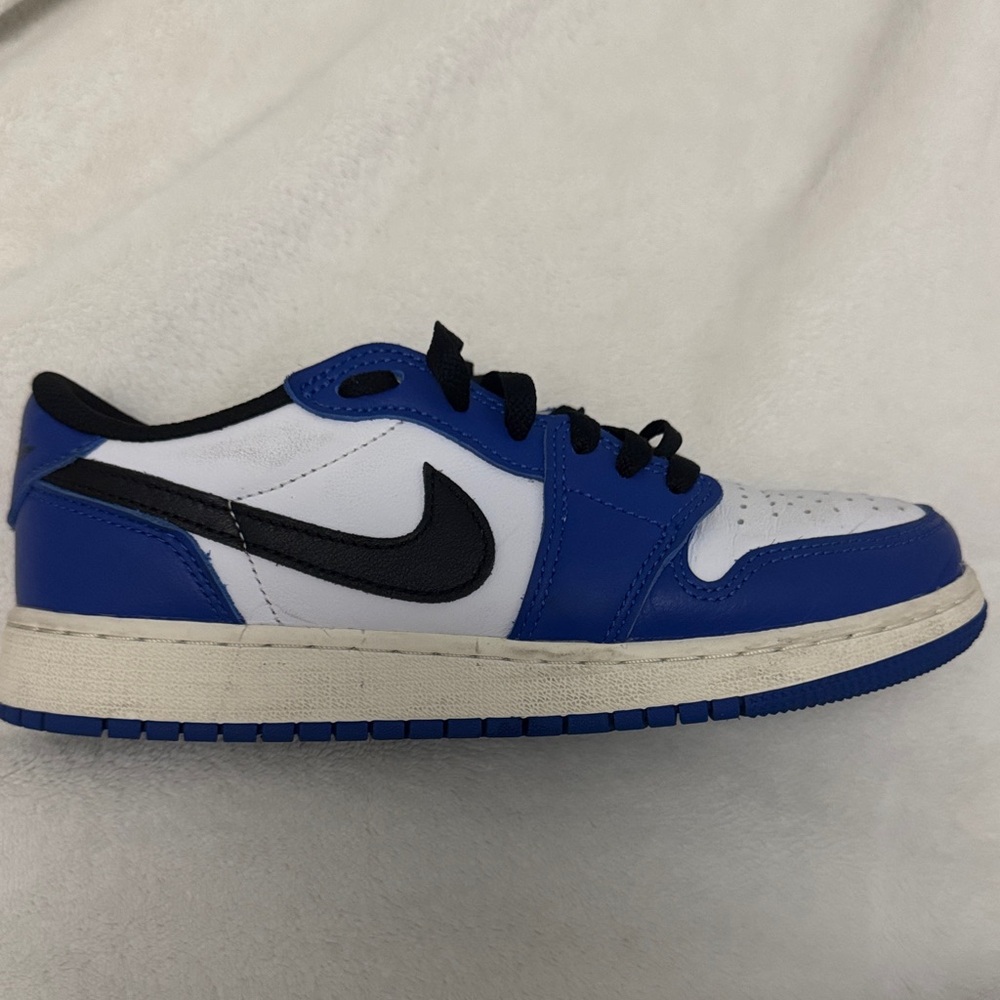 Nike Royal Blue and White Low-Top Sneakers